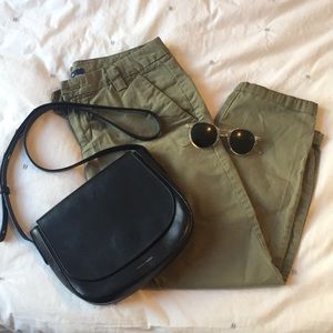 Olive Green Gap Boyfriend Chinos